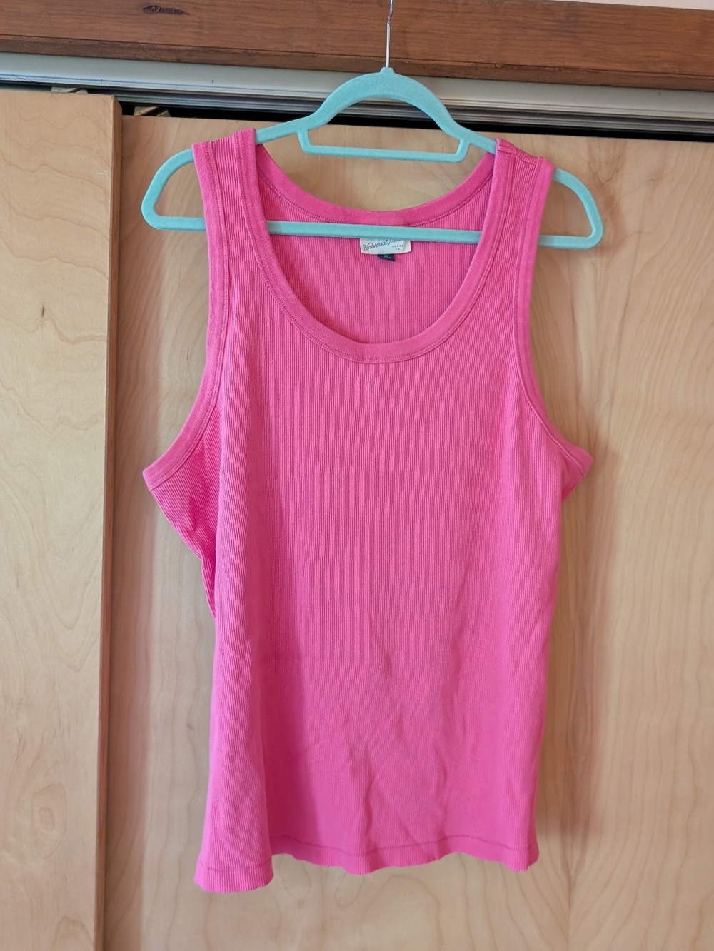 Universal Thread Classic Pink Ribbed Tank Top - Women's